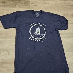 East Coast Lifestyle Navy Graphic Tee